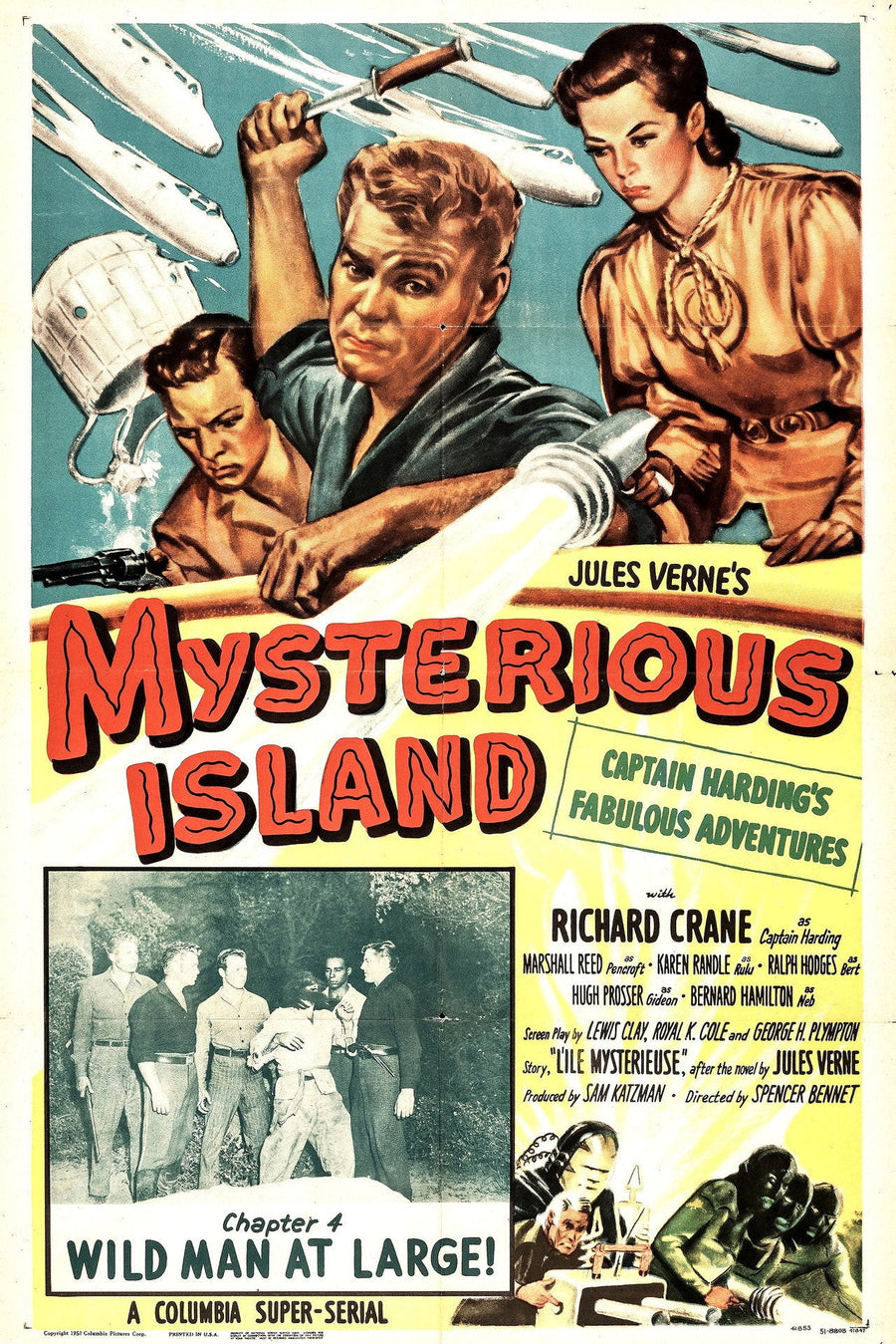 Mysterious Island (1951) poster